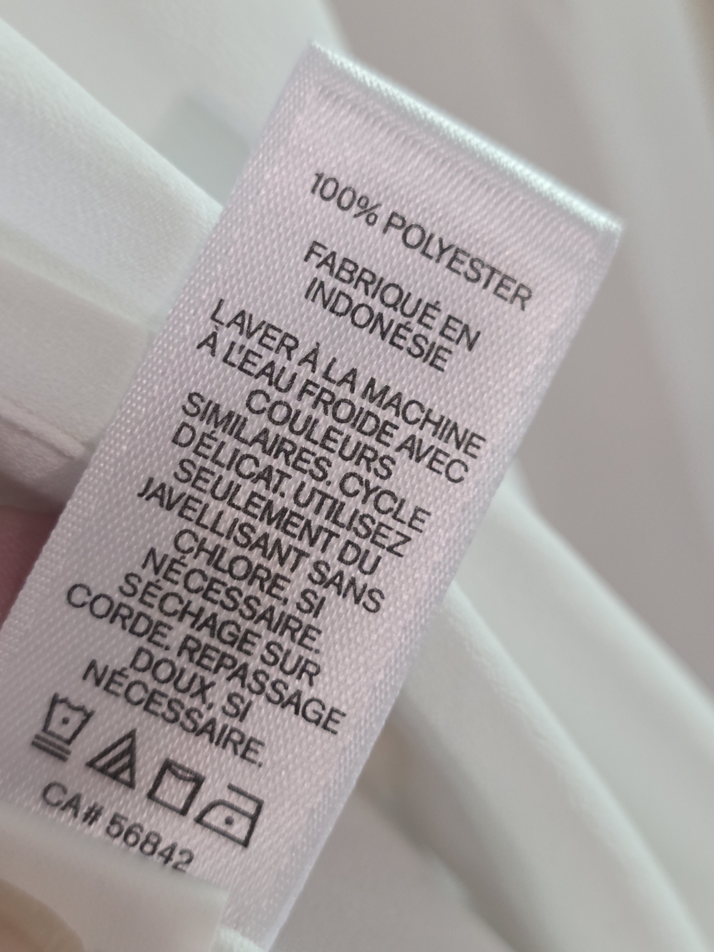 Express White Button-Up Blouse - Picture 4 of 5